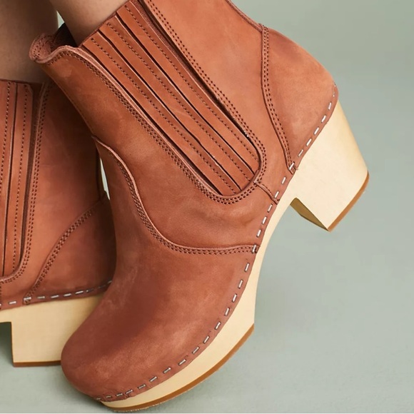 Swedish Hasbeens Chelsea Platform Clog Boots Size 41 Or US 11 Amazing Condition! - Picture 3 of 14